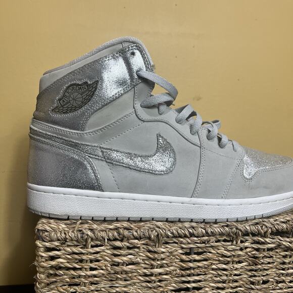 Size 15 - Air Jordan 1 Retro Silver High 25th Anniversary main image 9